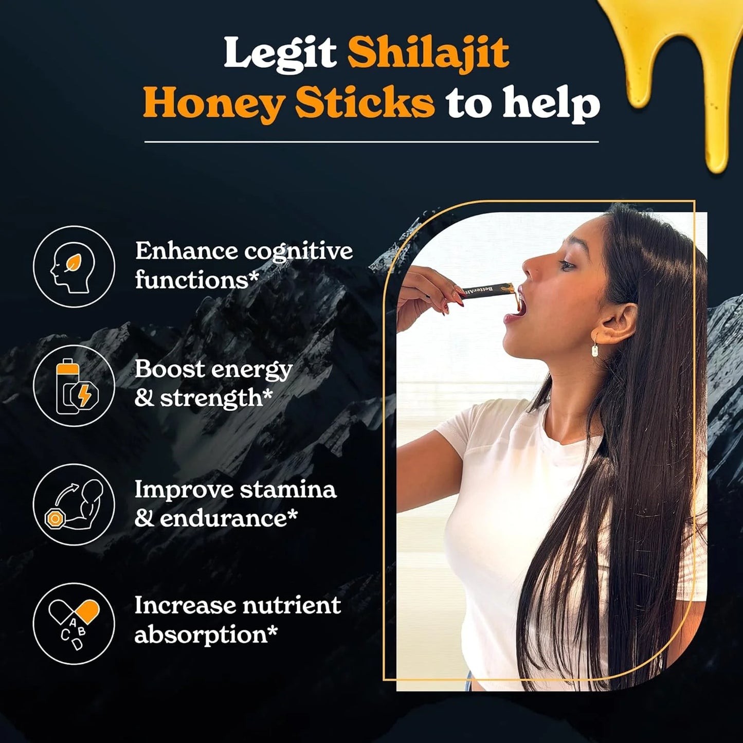 Himalayan Shilajit Honey Sticks