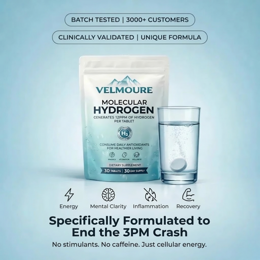 Molecular Hydrogen Tablets — End the 3PM Crash For Good